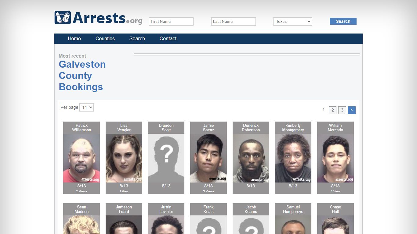 Galveston County Arrests and Inmate Search