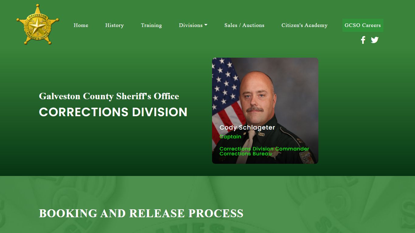 Galveston County Sheriff's Website